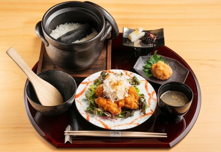 信玄鶏香味唐揚げ御膳